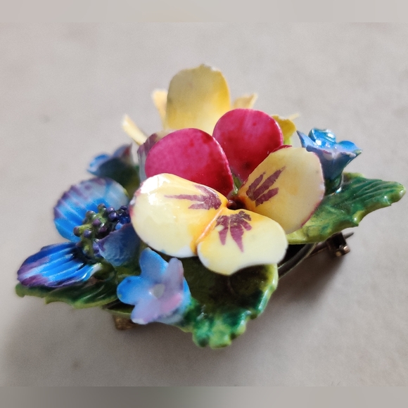 🇨🇦 Antique Staffordshire Crown jewelry set - Picture 7 of 16